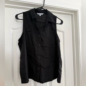NWT Ophelia Roe Black Sleeveless Blouse